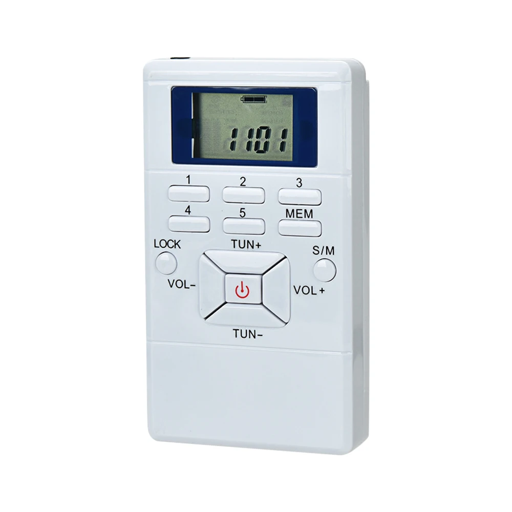 راديو FM ستيريو صغير محمول DSP جهاز استقبال الساعة الرقمية لـ Cet-4 وCET-6 راديو اختبار الاستماع الإنجليزي راديو FM للمؤتمرات