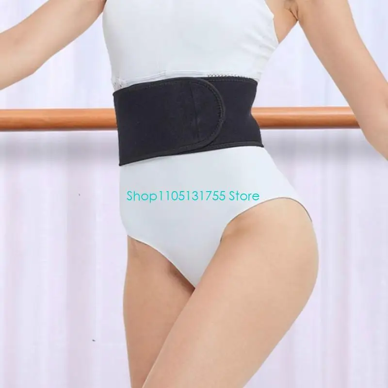 K0EF Lumbar Support Belt for Dance Practice and Fitness Workouts, Adjustable Waist Wrap with Breathable Fabric Construction