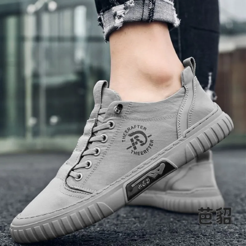 Men's Casual Slip-On Work Shoes Waterproof Non-Slip Fall Sports Leisure Beijing Style Cloth Shoes Comfortable Breathable Rubb...