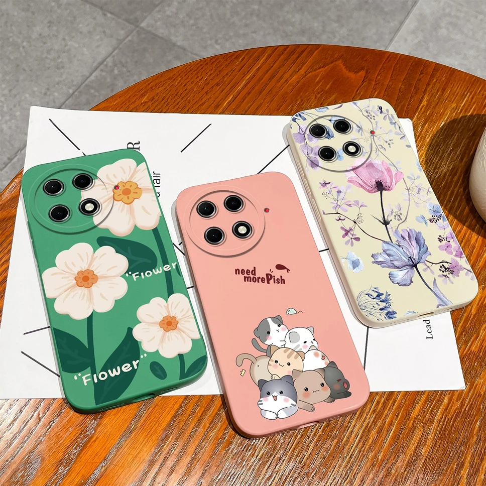 Phone Case For Tecno Camon 30S Pro Silicone Shockproof Fashion Flower Back Cover For TecnoCamon30S 30SPro Funda Bumper