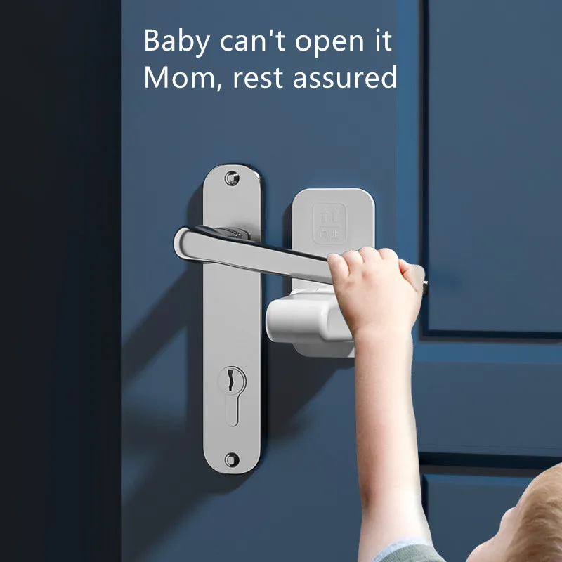 Infant safety door handle lock ABS anti-opening handle lock Door lock protects infant and child safety door handle lock