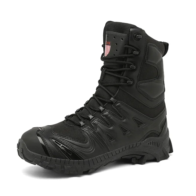 

Men Climbing Shoes Waterproof Tactical Boots Military Hunting Hiking Shoes Breathable Army Boot Anti-Slip Motorcycle Zapatillas