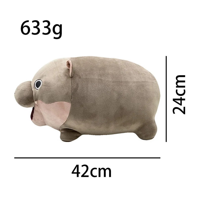 2024 new product moo deng hippo plush Thailand Khao Chu dwarf hippopotamus bouncing pig plush doll decoration children's gift