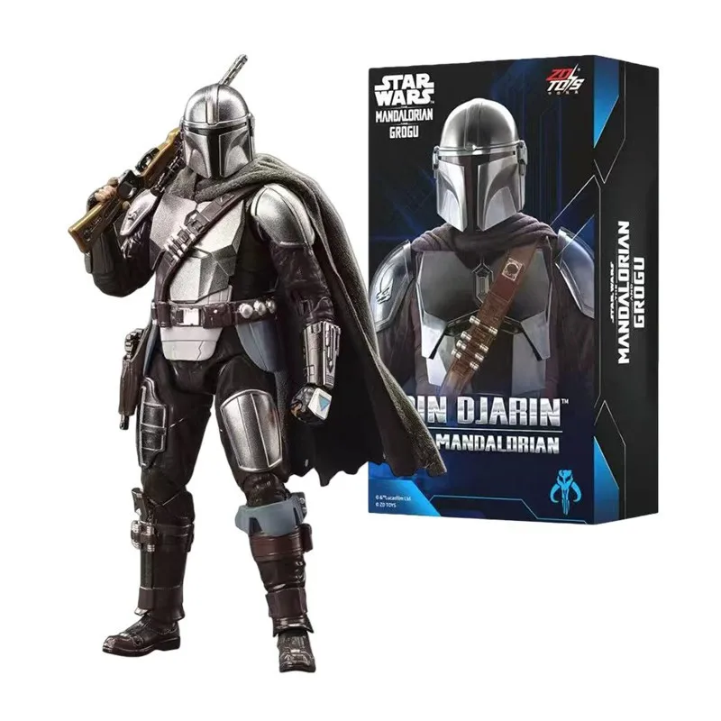 ZD Toys 1/10 Star Wars Luke Skywalker The Mandalorian Darth Vader Storm Trooper Grogu Action Figures Joints Can Move Toys Gifts view 4