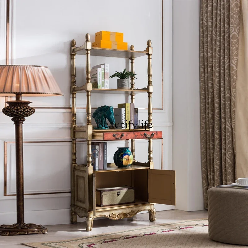 

ls 27ls 27American solid wood hand-painted multi-layer floor rack European simple partition