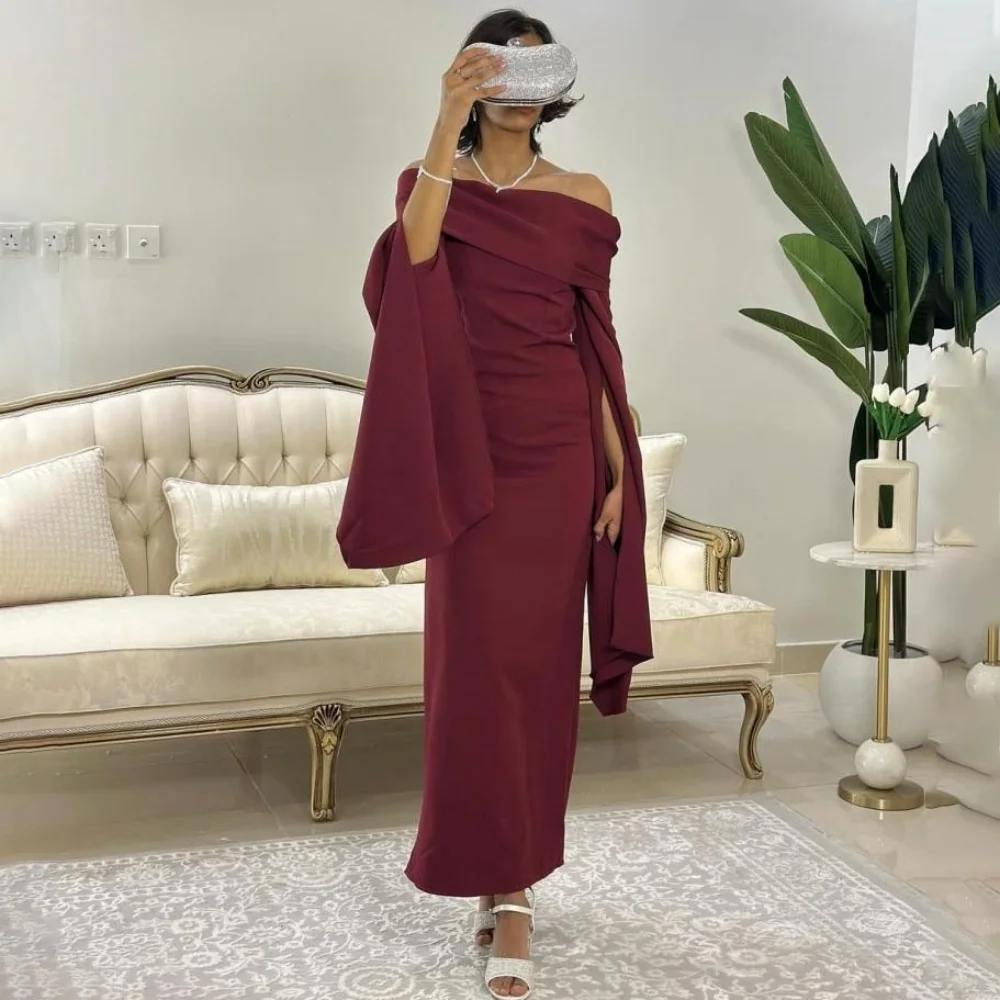 فساتين سهرة حورية البحر رائعة بأكمام طويلة مخصصة ساحرة مكشكشة فستان حفلة موسيقية مكشكش فستان حفلة فساتين شير