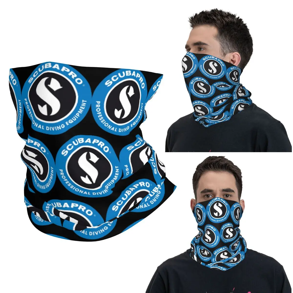 

Scubapros бандана с логотипом для дайвинга, гетры с принтом, шарф для лица, многофункциональный головной убор для бега, унисекс, для взрослых, зима