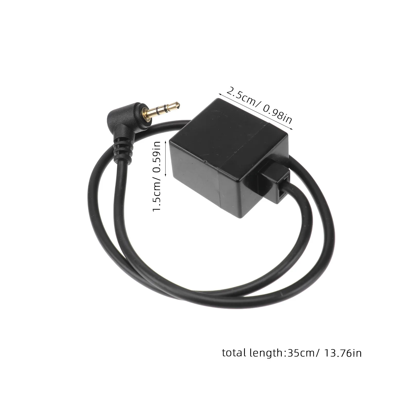2.5mm Stereo Jack to Rj9 6p4c Socket Audio Cable Adapter Enables Use of Favorite Stereo Headset with Phone Handsfree