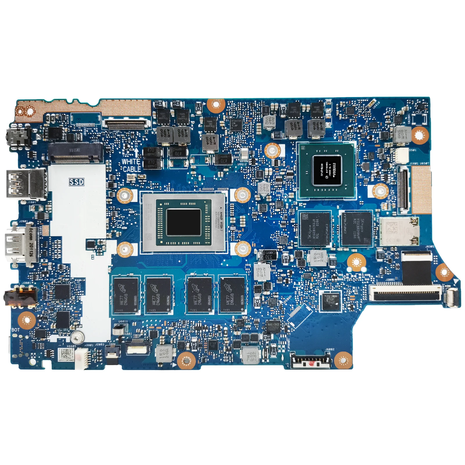 UX562IQ Mainboard Laptop ASUS Zenbook Q507IQ UX562I Q507I CPU Motherboard R5 R7 8GB 16GB-RAM GPU V2G 100% tes OK