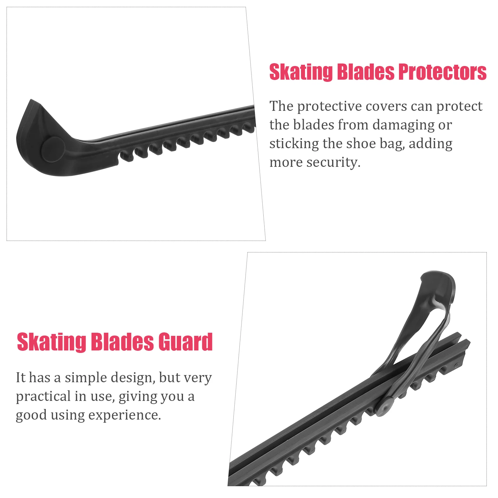 Ice Skating Blades Guard Protective Covers for Adult Hockey Skates Prevent Damage Simple Design Safe Material Hard