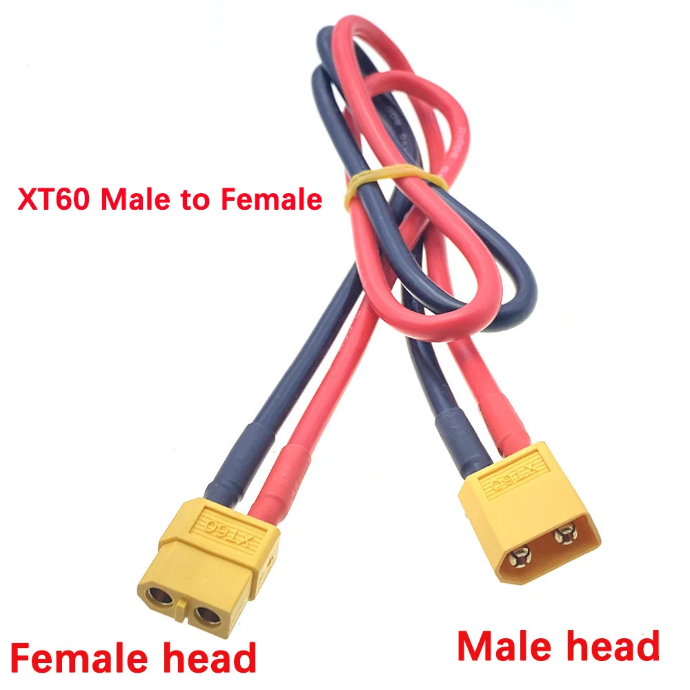 12AWG XT60 Male Female Conversion Plug Connection Cable With Silicone Extension Lead Wire Battery Connector To 10/20/50/100CM image 6