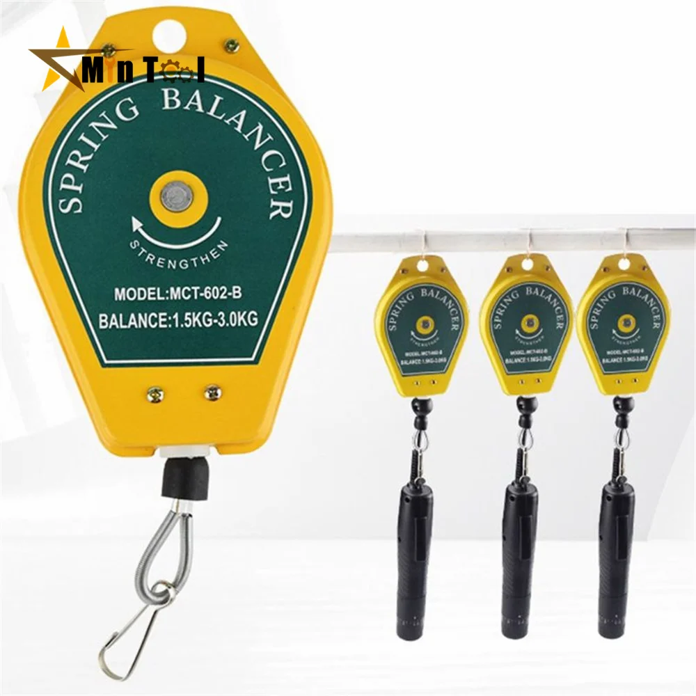 Retractable Spring Balancer Screwdriver Hanging Torque Wrench Hanger Wire Rope Holder Ergonomic Balance Box Measure Hand Tool