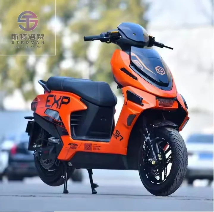 2025 Factory Wholesale High-Speed 2000W Electric Racing Motorcycle 72V Endurance Scooter with Long Range New Condition Cheap