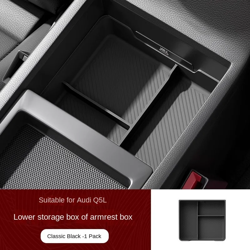 

For Audi Q5l/Q5L Sportback Armrest Box Lower Storage Box Silicone Pad Car Interior Decoration Supplies