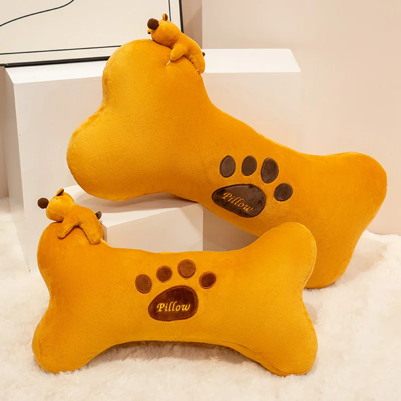 

Super Soft Bone Biscuits Shaped Plush Long Pillow Stuffed Toys For Children Birthday Gift Sleep Pillow Cushion Room Bed Decor