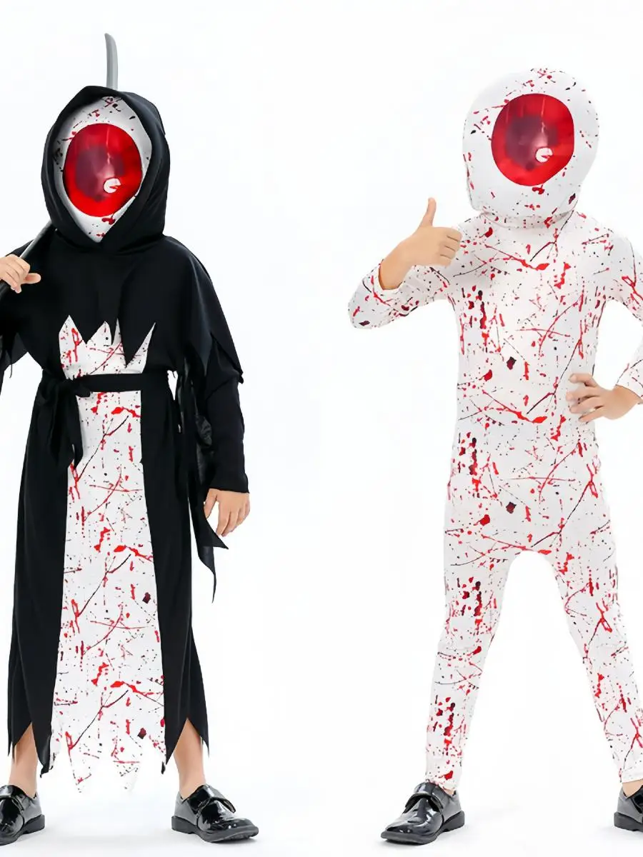 جديد loween تأثيري الموت الله دعوى الأطفال الشيطان زي مرحلة الأداء k Sle مادة البوليستر