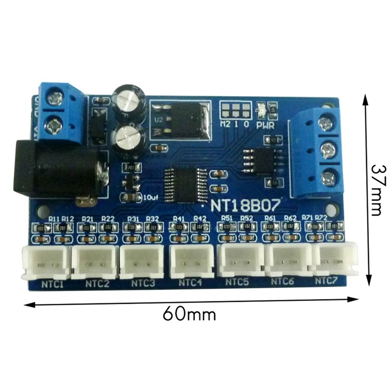 MODBUS RTU مسجل بدون ورق PLC NT18B07 ، RS485 مستشعر درجة الحرارة NTC ، TTKK 3X ، 7 قنوات ، ساخن