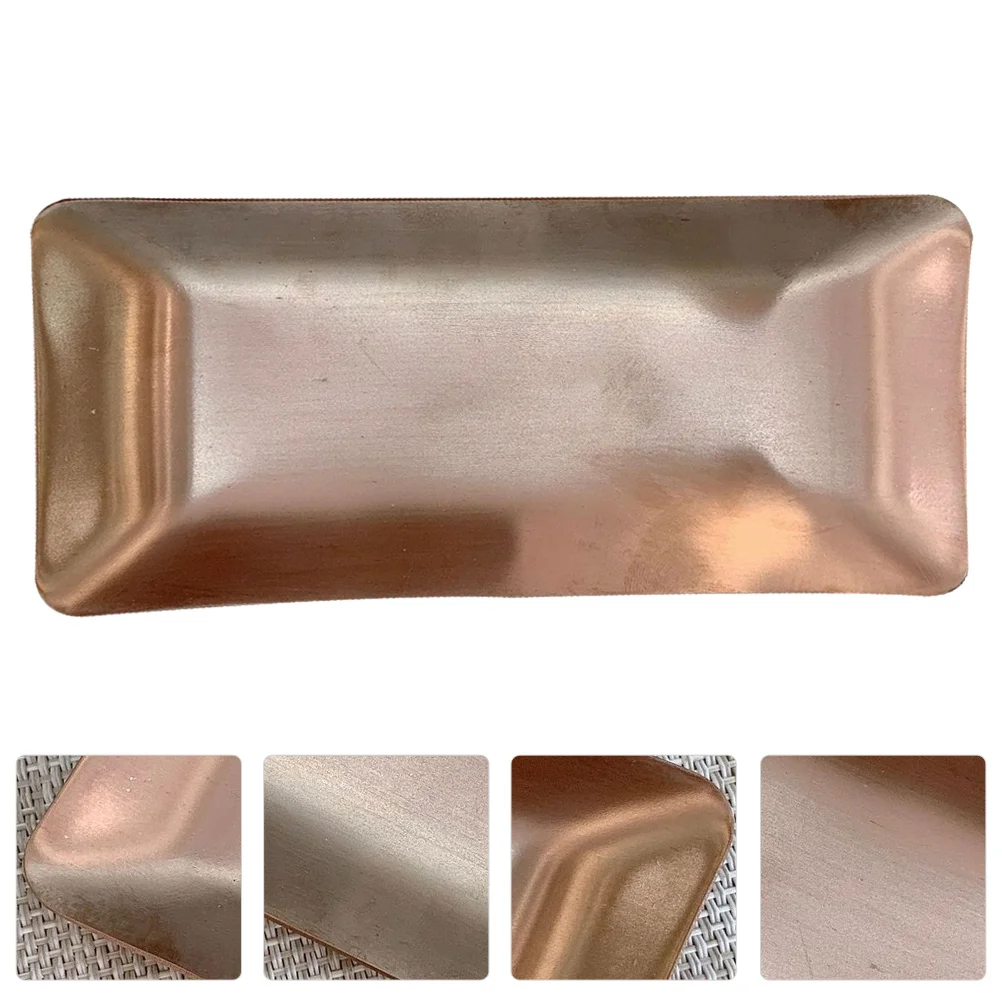 

1pc Stainless Steel Towel Tray Multifunctional Rustproof Waterproof Towel Napkin Snack Dish For Home Bar Restaurant Use