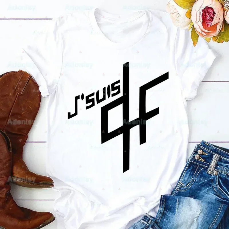 Camiseta de manga corta con estampado de dibujos animados de Le Monde Chico Album PNL Rapper para mujer, camiseta gráfica de verano para mujer