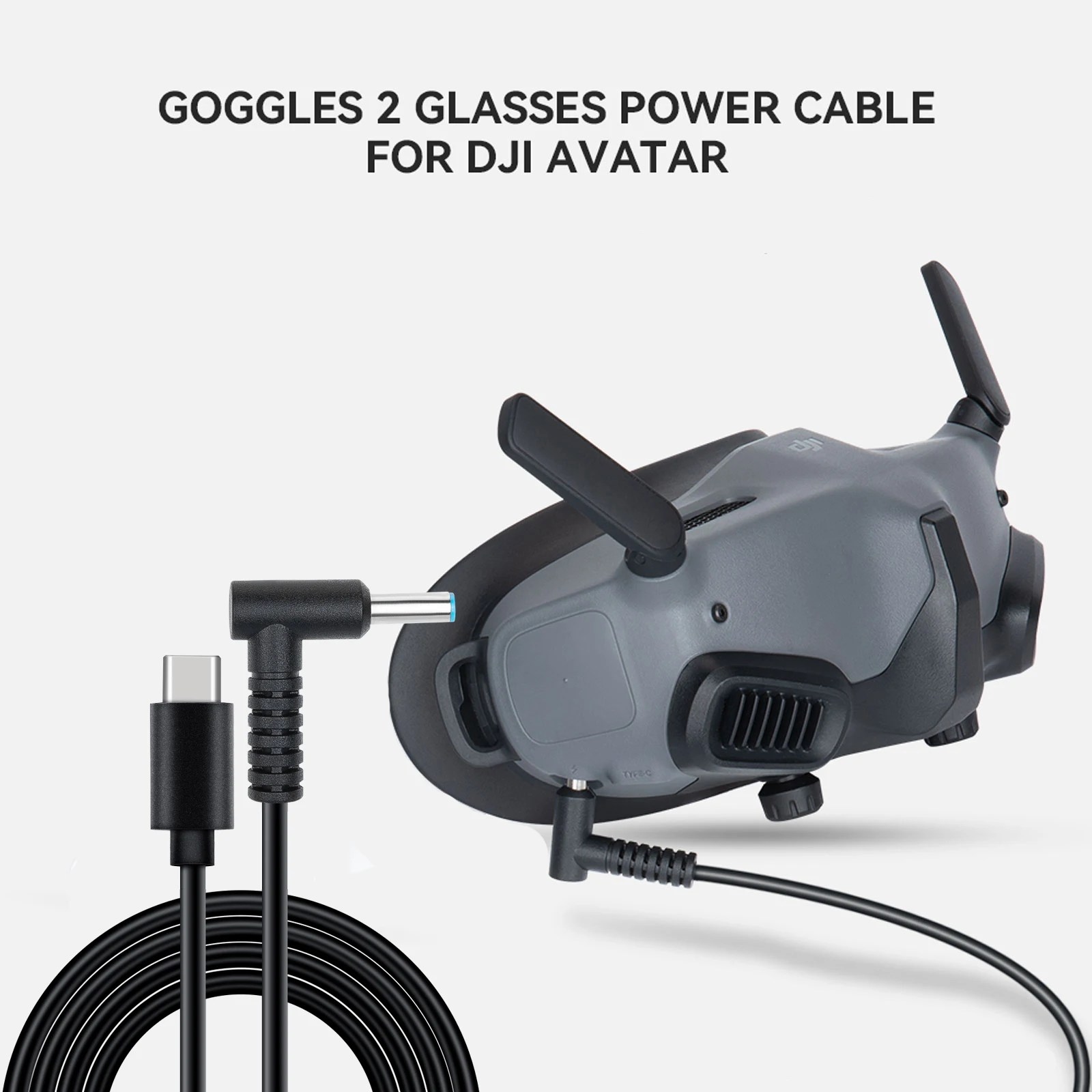 

For DJI Avata FPV Goggles V2 Charge Cable Flying Glasses Charge Connetor Power Supply Line For DJI FPV Combo Drone Accessories