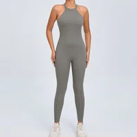 Sexy Hollow Backless Yoga Sport Jumpsuit Women Monkeys One Piece Gym Outfit Sleeveless Scrunch Fitness Overalls Workout Clothing - Image 2