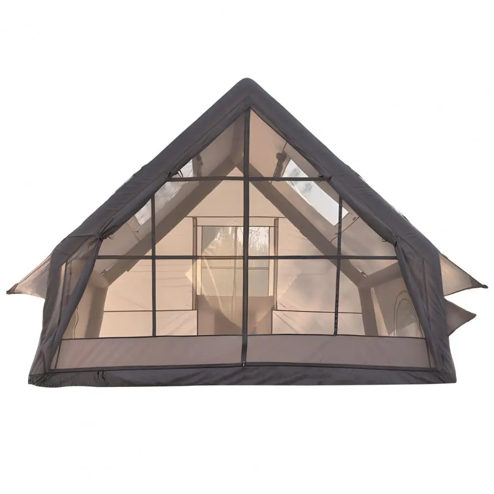 Tienda inflable al aire libre, tienda de campaña de configuración rápida, 1-6P durante la noche, Picnic grueso a prueba de lluvia, cabina familiar grande y gruesa