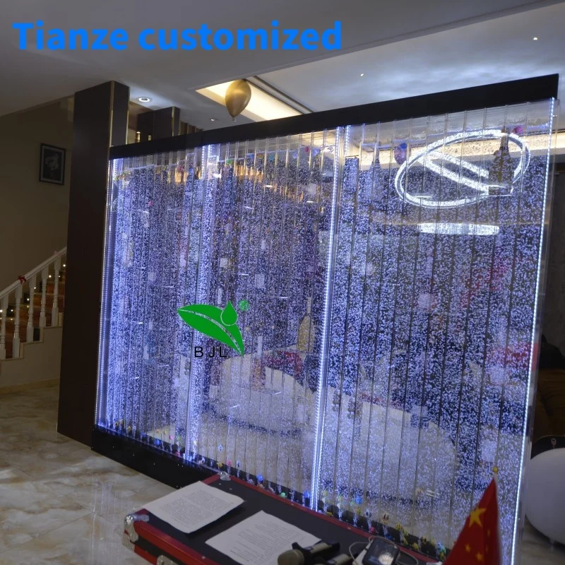 

(Customized) Wedding hotel restaurant decoration led lights wall acrylic water bubble wall panel bubble wall