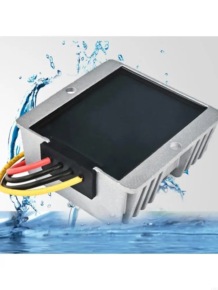   12V to 24V/20A Power Regulator Aluminum Electric Enhancer Overloading Protections for Golf Cart Motorcycle Accessories