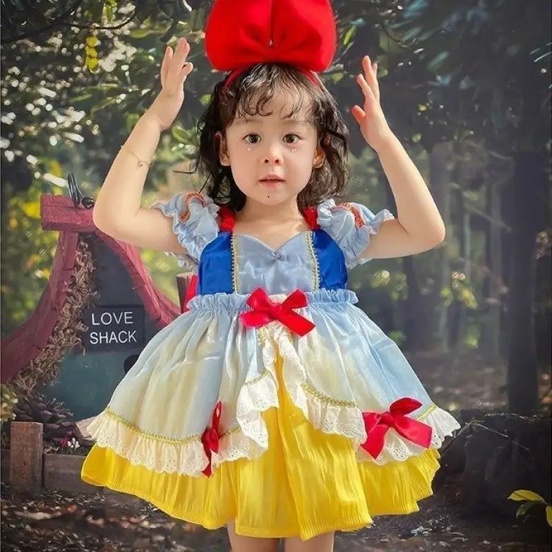 Baby Girls\' Snow White Princess Costume for Party Birthday Princess Dresses Halloween Costumes