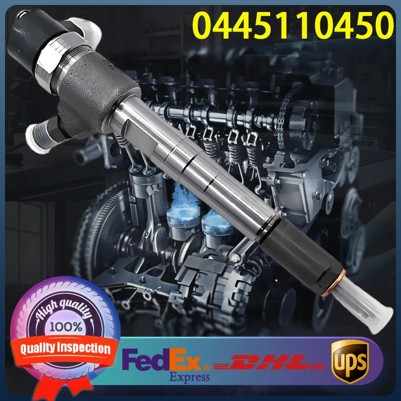 

0445110450 Common Rail Injector 0 445 110 450 Fuel Injector Nozzle For Chevrolet Sail 199A3.000 Beat 0.9D XSDE Engine