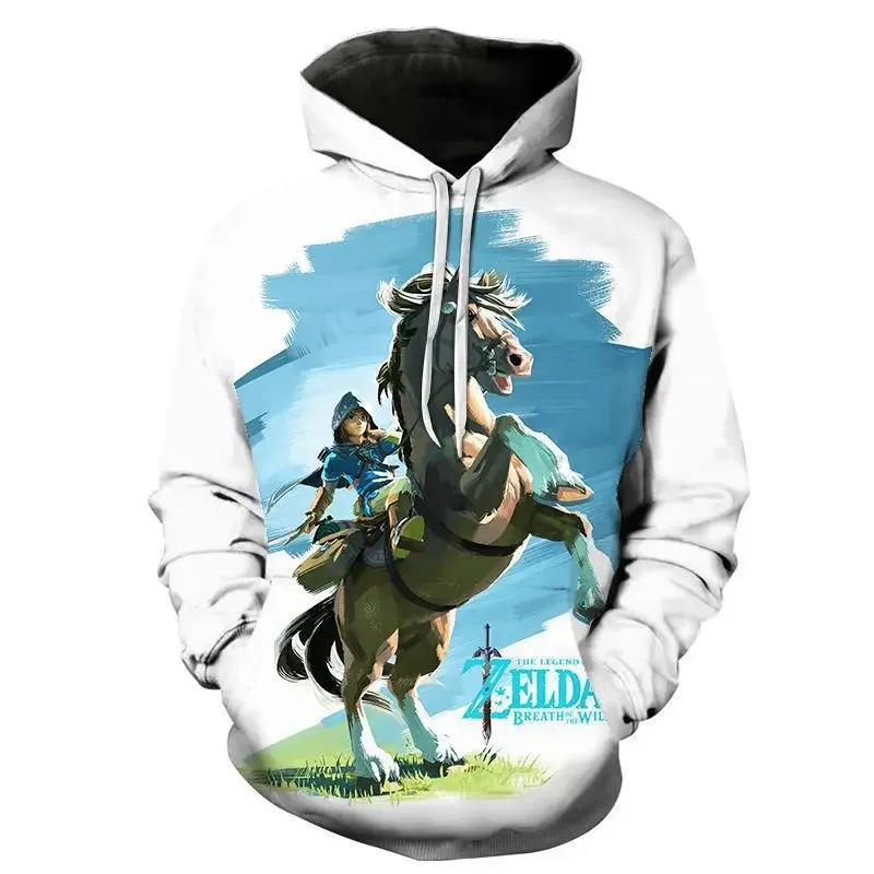 The Legend of Zelda Men's Hoodies Funny 3D Print Sweatshirts Game Enthusiasts Hooded Shirt Autumn Casual Oversized Tops Clothing