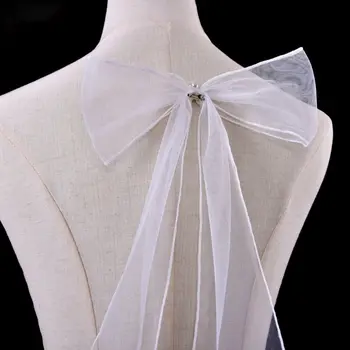 可拆式新娘泡泡袖婚紗可拆卸長袖白色手工優雅新娘手臂裝飾代發貨 8 最佳銷售 正式禮服的可拆式袖子 - №7