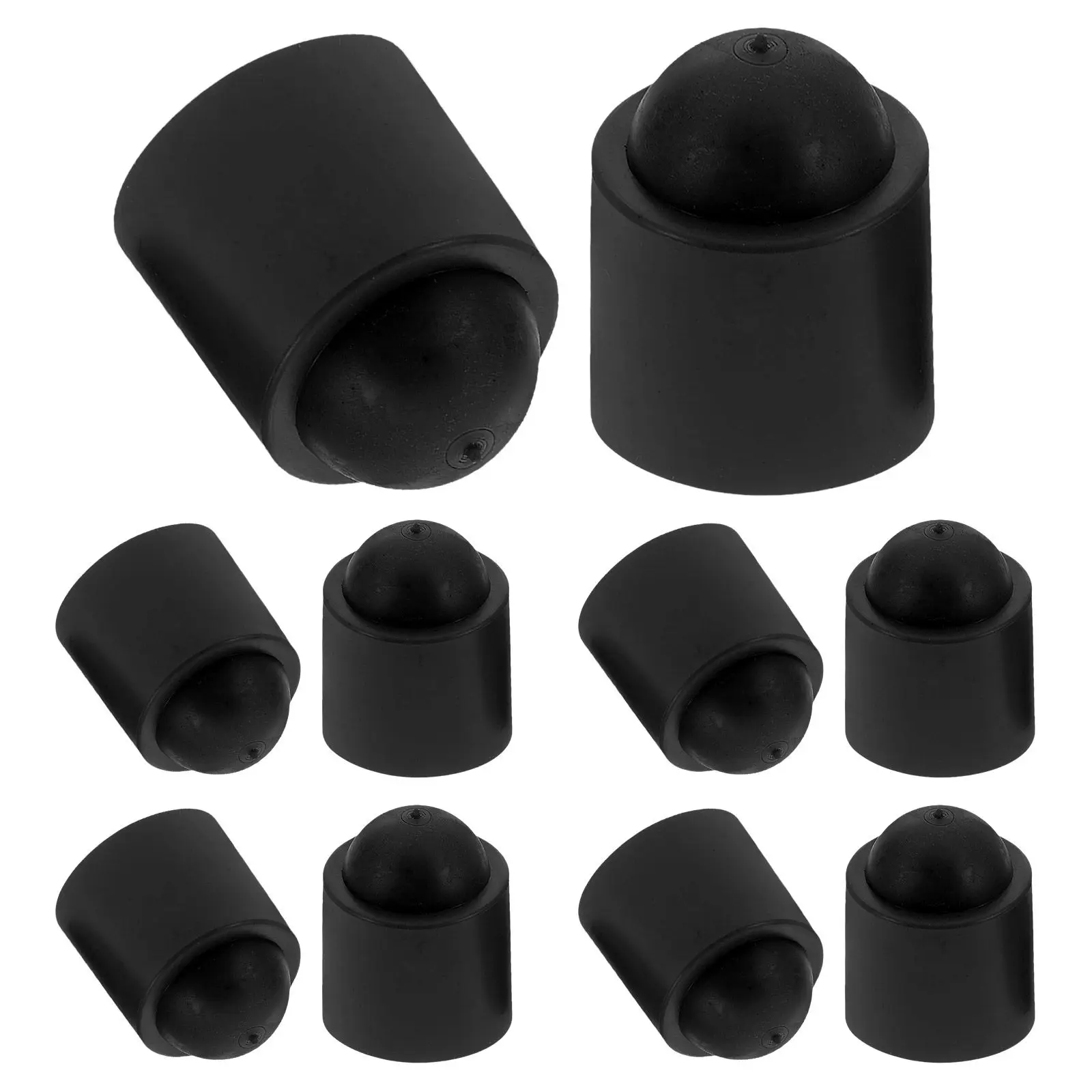 

10Pcs Pool Cue Tail Protector Rubber Sleeve Billiards Stick Bottom Cover Cue Accessory Stylish Design Universal Fit Dents
