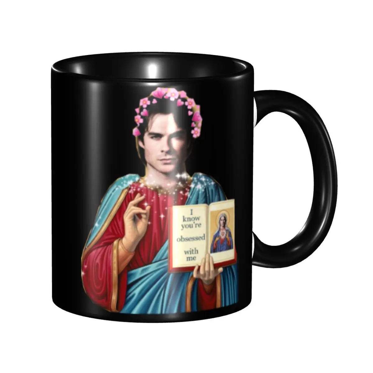 

Personalized The Vampire Diaries Damon Salvatore Coffee Mugs DIY Ceramic Milk Tea Cup