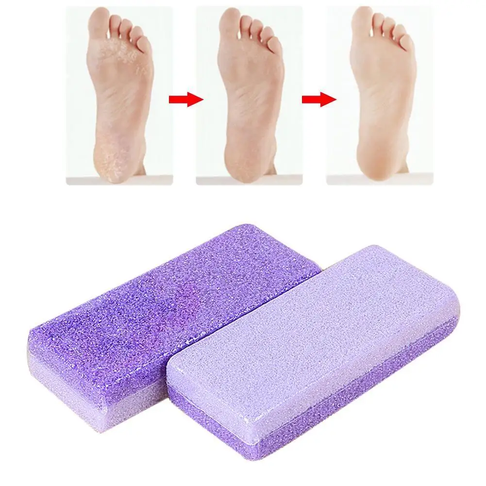 1PCS Foot Pumice Grinding Stone Scrub Hard Dead Skin Remover Double Sided PU Reusable Pedicure Foot Scrubber Exfoliator Tool