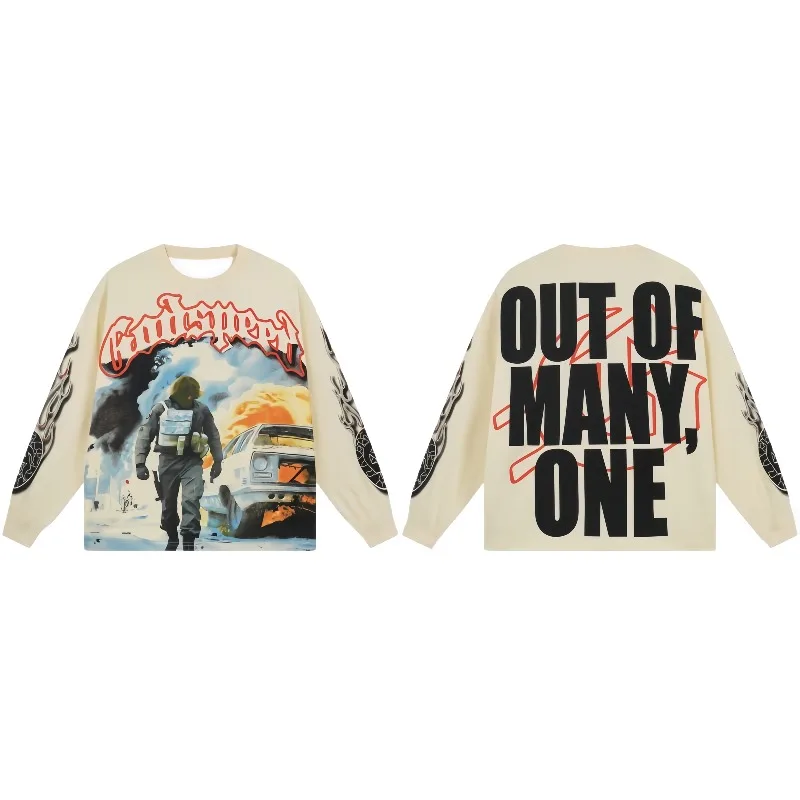 

Men's Motorcycle Riding Shirt 3D Printed Long Sleeve T Shirt Quick Dry Lightweight and Breathable