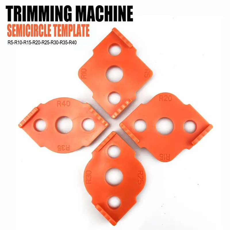 4Pcs Holzbearbeitung Router Ecke Radius Vorlagen Jig R5 Bis R40 Routing Gebogene Ecken Fräsen Rund Radian-ABXK