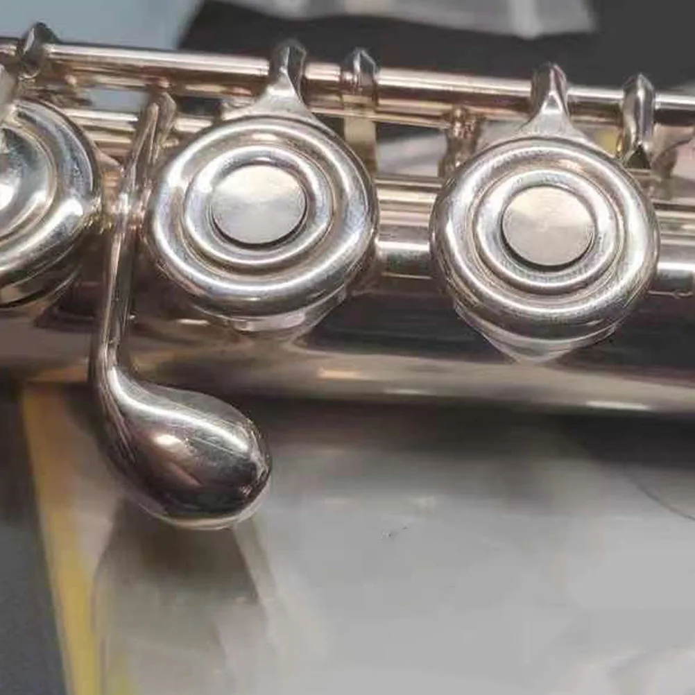 

10Pcs Flute Repair Plugs Open Hole Covers Metal Silicone Flute Accessories Sound Hole Stopper Key Plug for Music Instruments