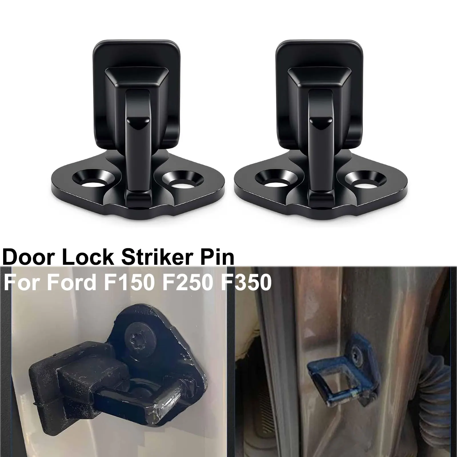 For Ford F150 Door Lock Striker Pin F250 F350 1999-2016 F-150 F-250 1/2PCS Latch Mechani Replace＃9L3Z-1522008-A 9L3Z1522008A