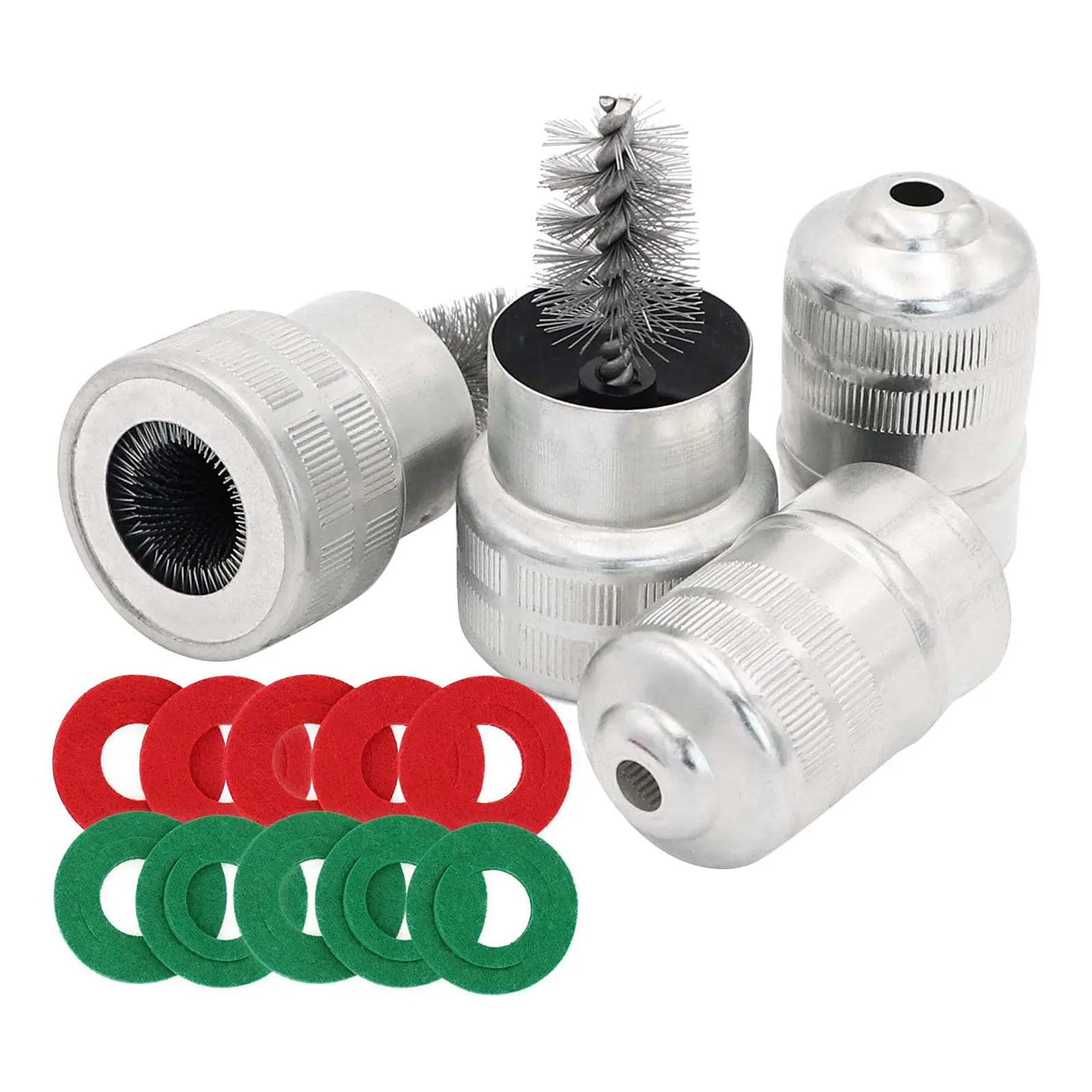 

10Pcs Battery Terminal Anti Corrosion Washers Protector Fiber Cleaning Brush-2Pcs for Car Marine Boat