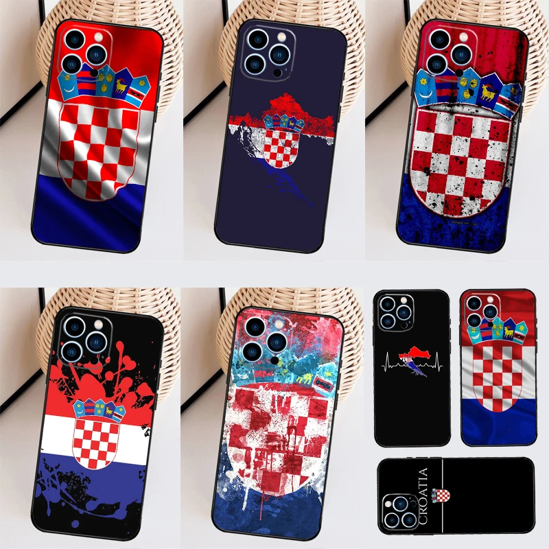 Croatia Coat Of Arms Flag For OPPO Reno 13 12 11 10 14 Pro 8T 11F 12F 13F 14F 7 8 Lite OPPO Find X8 X6 X5 Pro Case