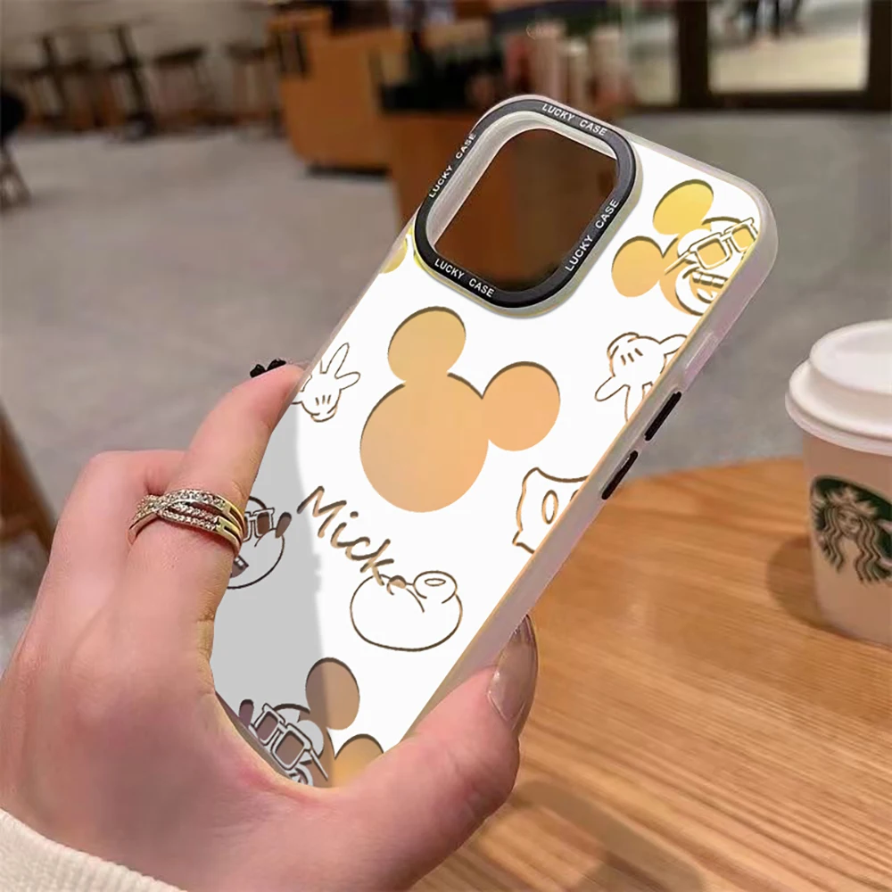 Disneys Mickeys Minnies Phone Case for Xiaomi Redmi 12C 10 10C 9 9A 9C 9T Note 12 11 10 8 7 Pro K40 A1 5G Matte Gradient Luxury