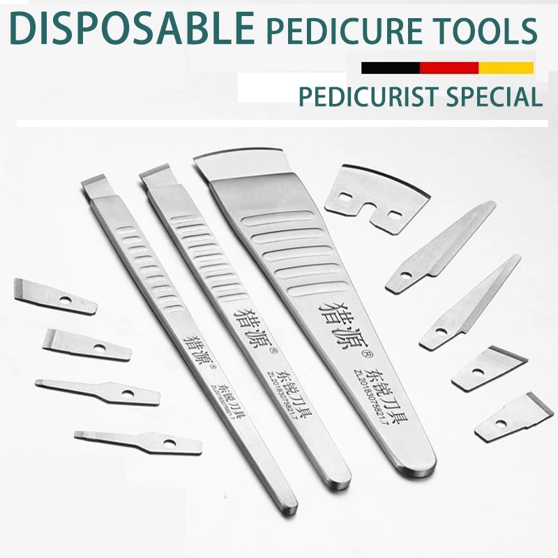 Professional Ingrown Nail Pedicure Set Disposable Blade Foot Care Tools Podiological Gouges Exfoliator Medical Podiatric Scalpel