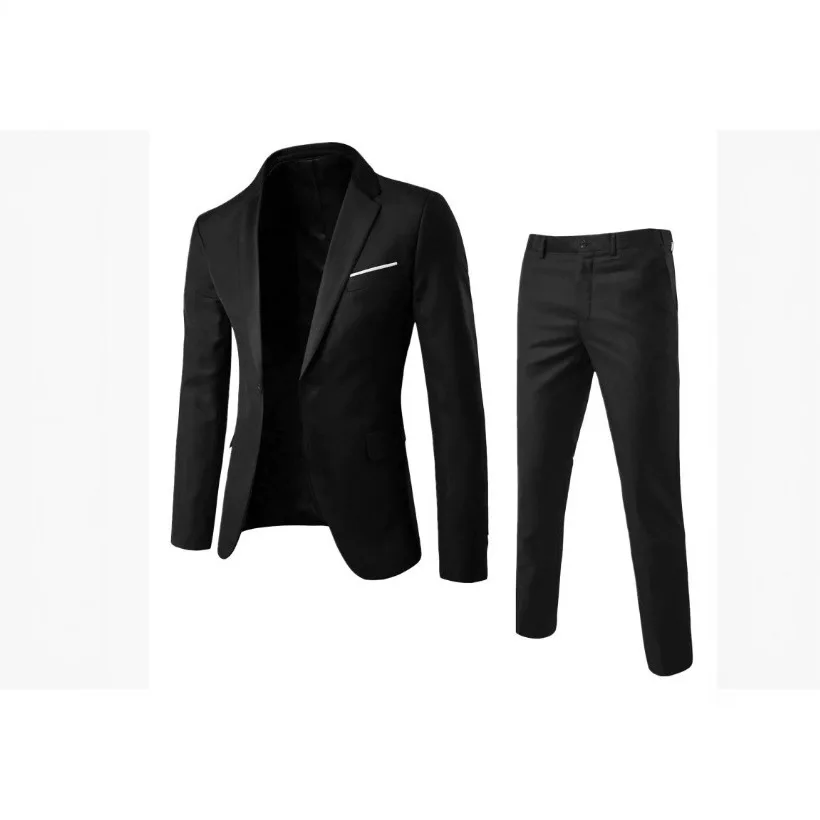 Men's Casual Suit Wedding Groom Best Man Suit Fashion Single Button Suit Jacket Men's Clothing