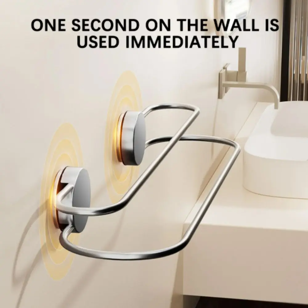 

Настенный держатель для полотенец из нержавеющей стали, экономия пространства, без сверления, многофункциональный, настенный кронштейн для полотенец