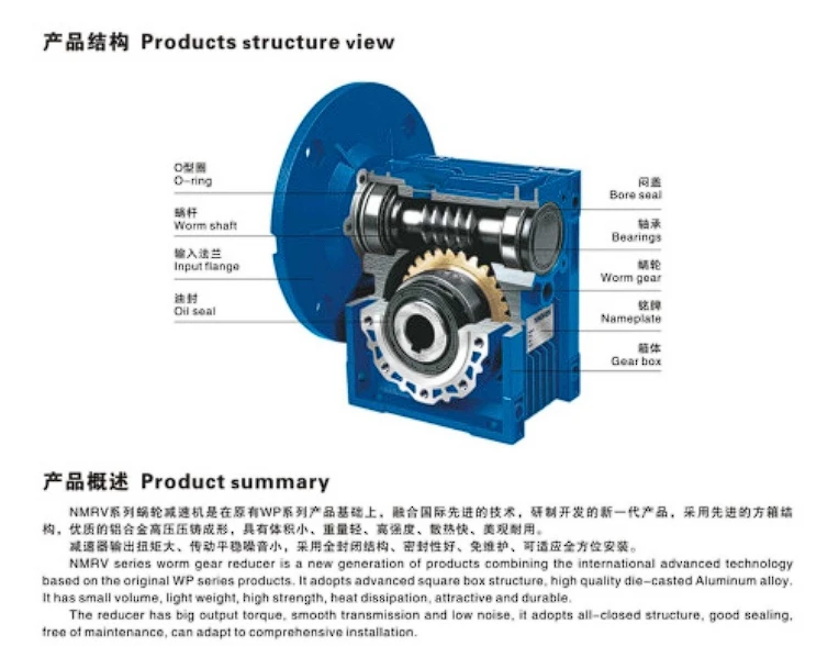 محرك تروس دودة آلة واحدة تدعم قطع غيار الآلات الهندسية للتباطؤ #6