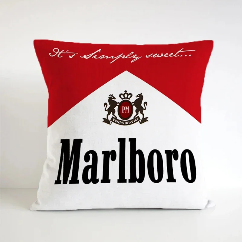 Marlboros Pillowcases Square Decorative Pillows for Sofa Cover Short Plush Cojines Cushions Gift Double-size Pilow Cases Pillow