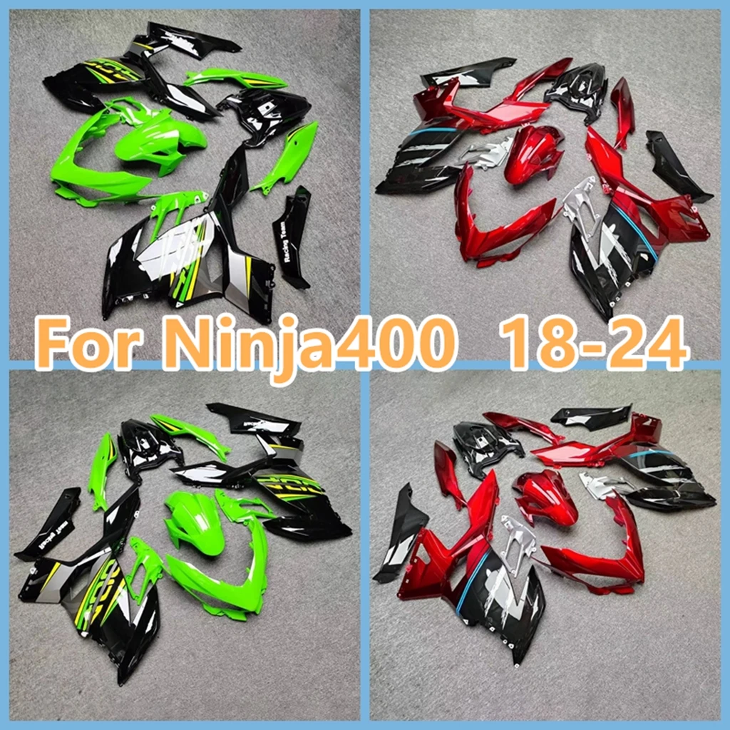 Full Fairing Kits for Kawasaki Ninja 400 2018 2019 2020 21 22 23 24 EX400R 18-24 Motorcycle Road Racing Body Repair Aftermarket