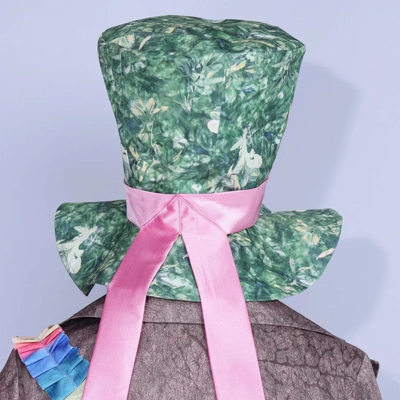 Alice Wonderland Cosplay Costume Mr. Hatter Outfits Suits Mad Hatter Costumes Halloween Carnival Role Play Clothes for Adult Men