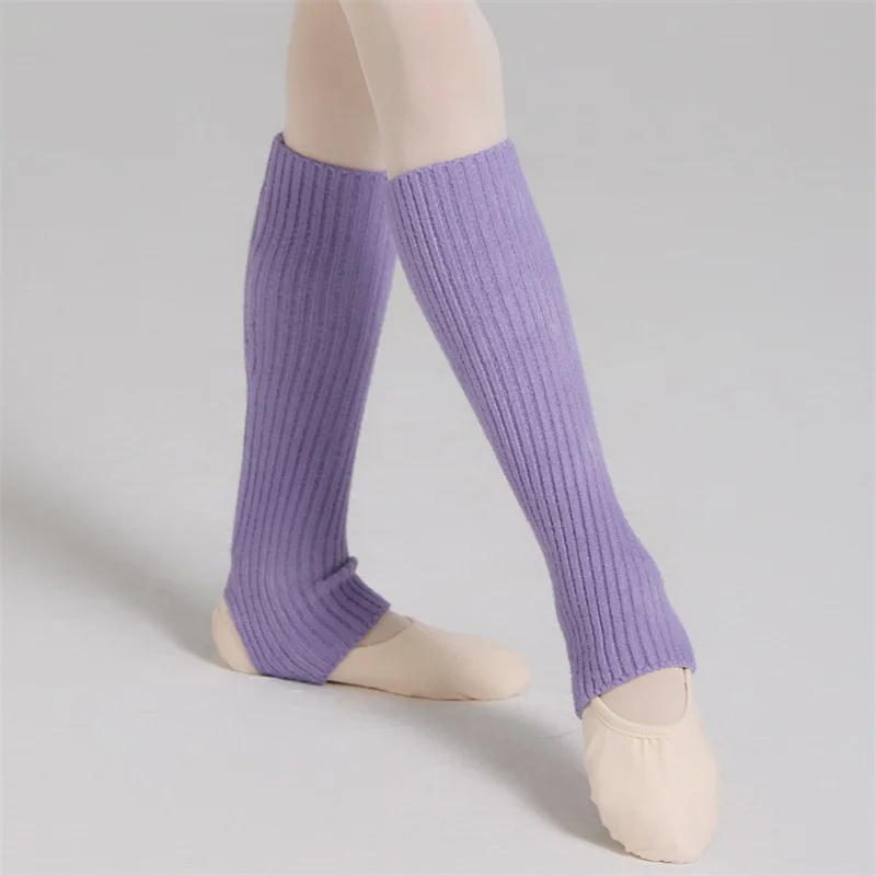 Hot Sale Cheap Kids Girls Children Black Pink Purple Blue Grey Training Wear Warm-up Ballet Dance Sports Yoga Leg Warmers